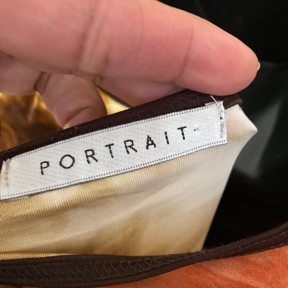 Portrait Draped Neck Sheath Dress, size L - Picture 6 of 8